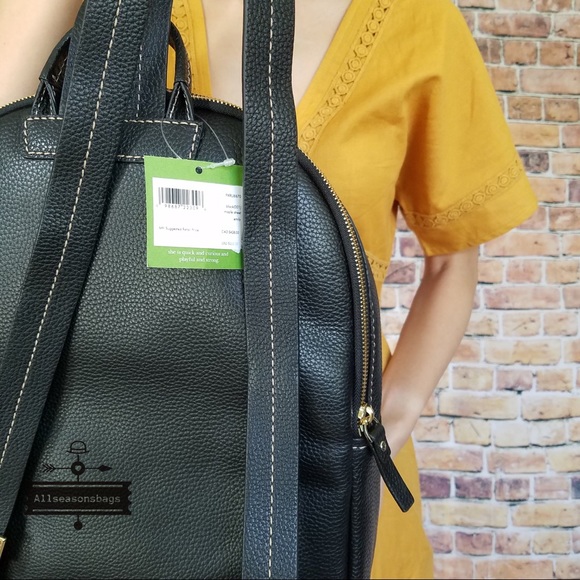 Kate spade Maple Street Emily Black Backpack Bag - Picture 7 of 8